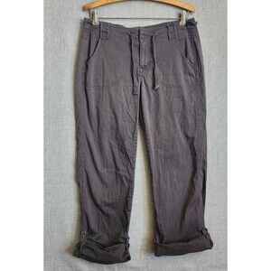 The North Face Womens Dark Gray Convertible Roll Up Hiking Outdoor Pants 12